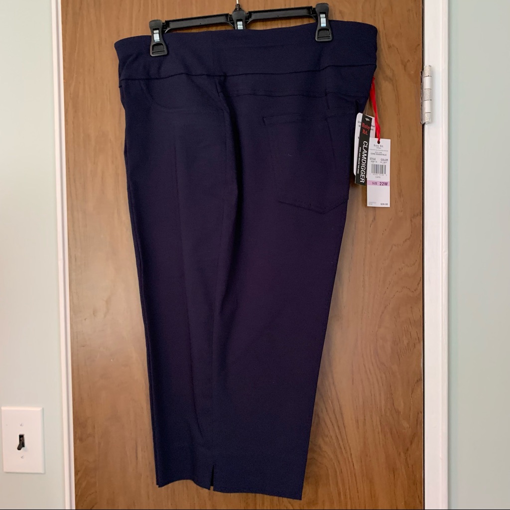 Ruby Rd Navy Capri 22w